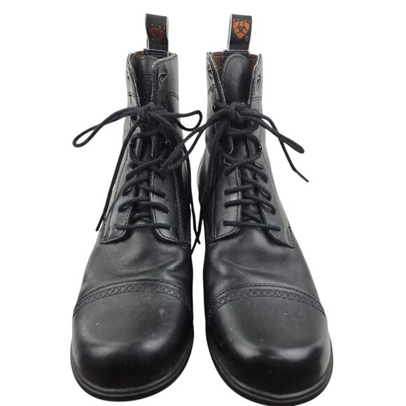Ariat Scout Paddock Boots Womens 8 B Black Leather Outdoor Equestrian Gorpcore - Picture 5 of 12